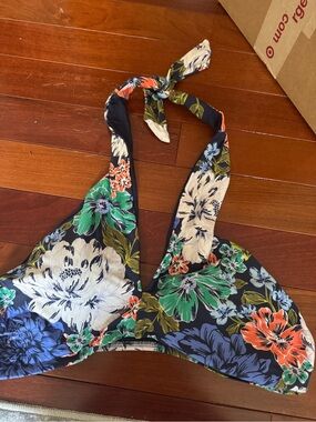 Aerie Floral Halter Bikini Top - Multicolor